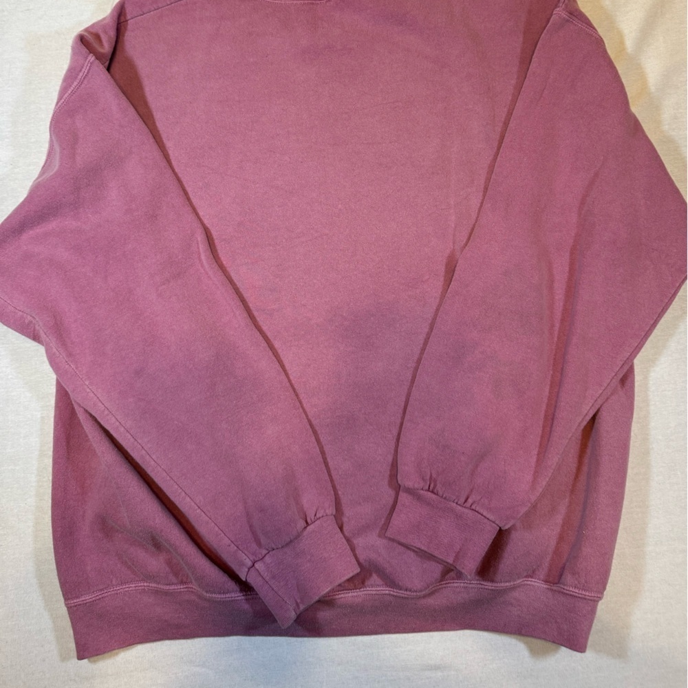 Urban Outfitters Oversized Nirvana Graphic Faded Pink Crewneck Sweatshirt - Picture 8 of 8